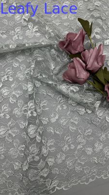Kain Renda Bordir Mewah Tulle Lembut dengan Bunga Halus untuk Gaun Malam Elegan