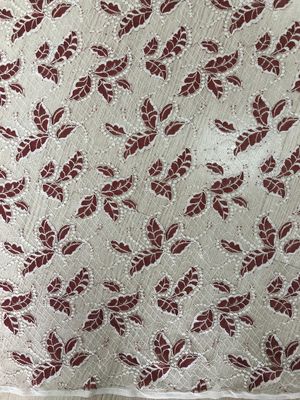 Tone - Tone Color French Chantilly Lace Fabric Untuk Lady Garment