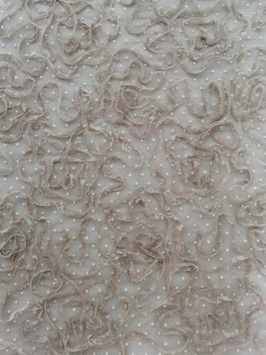 Kain Bordir Khaki Applique