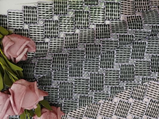 Gaun Gadis Kecil 100 Yards Tulle Mesh Kain Renda Bordir Geometris