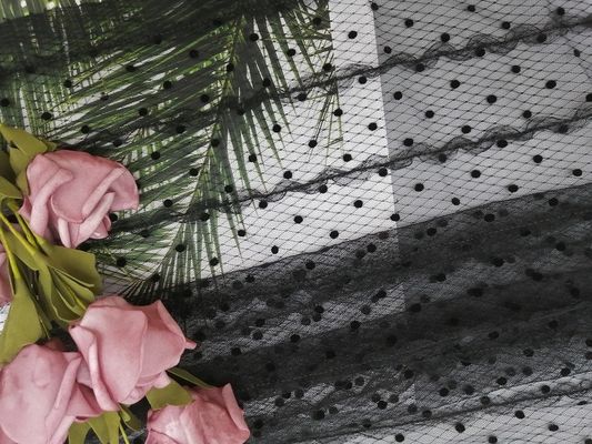 100 Yards Tulle Lace Berbondong-bondong Bordir Mesh Fabric