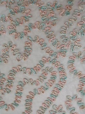 Crochet Corded Lurex Bordir Kain Renda Metalik