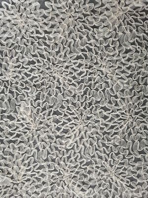 Crochet Tulle Mesh Kain Applique Renda Bunga Swiss