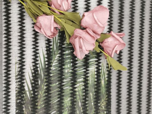 Kain Renda Lipit Bergaris Tulle berstruktur