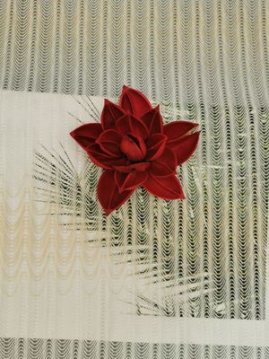 Nada Bordir Linear Geo Corded - Trim Renda Poliester Nada