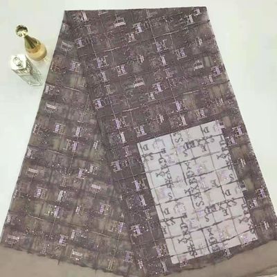 Kain Renda Bordir Payet Geo Untuk Tekstil Rumah