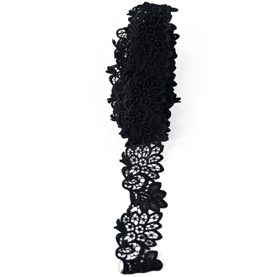 2 "Polyester Lace Trim Pernikahan Applique Lace Ribbon Craft Jahit