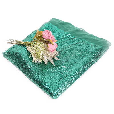125cm Glitter Sparkly Payet Bordir Kain Untuk Gaun Pesta