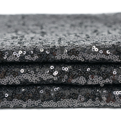 125cm Glitter Sparkly Payet Bordir Kain Untuk Gaun Pesta