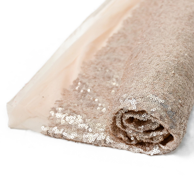 125cm Glitter Sparkly Payet Bordir Kain Untuk Gaun Pesta