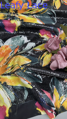 3D Flower Sequin Bordir Kain Untuk Pesta Ulang Tahun Pakaian
