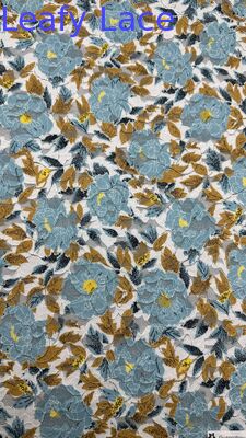 Bunga renda bordir warna-warni untuk gaun pesta yang disesuaikan produsen pemasok