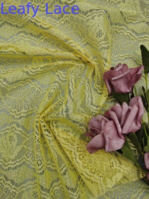 Kualitas Tinggi Warna Kuning 100% Kain Katun renda Beauty Hollow-up Patter Manafacturer