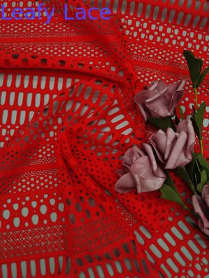 Kain Renda Elastis Tradisional Produsen Kain Renda Bunga Kustom untuk Gaun Pengantin dan Mode