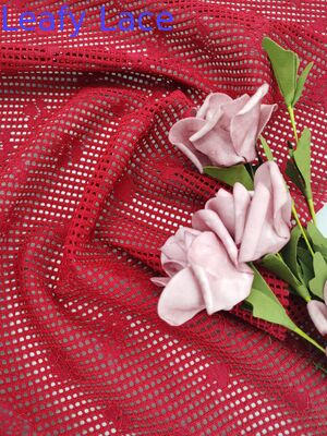 Kain renda bordir mewah untuk gaun desainer High-End kain renda bordir untuk merek fashion