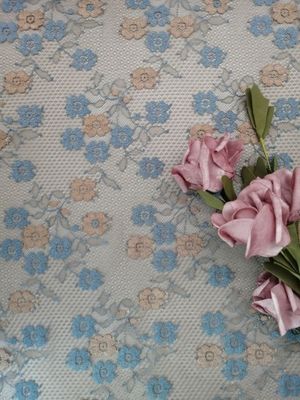 145CM Kecil Floral Bordir Kain Renda Gaun Wanita Renda Warna Coklat