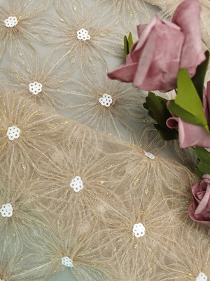 Lady Garment Payet Kain Bordir Crochet Lace Tulle Bordir
