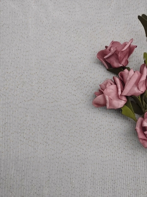 Lipit Tulle Mesh Foil Dicetak Kain Berkilauan Tulle Lace