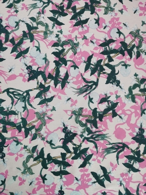 100% Nylon Soft Mesh Printed Lace Fabric untuk Pembungkus Rok Tulle Mesh printing
